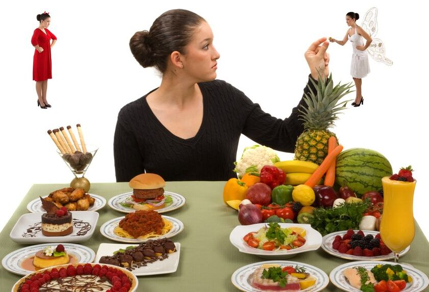 Ọmọbinrin naa ṣe yiyan laarin iwulo tabi awọn ọja ipalara
